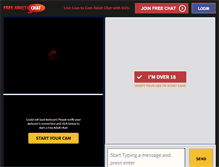 Tablet Screenshot of freeadultchat.com